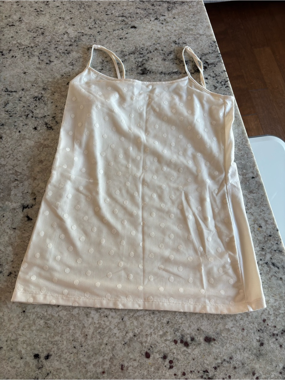 LOFT Polka Dot cami in creamy White • Like New• small